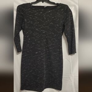 Old Navy Black and White Long Sleeve Dress